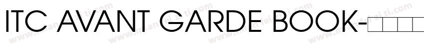 ITC AVANT GARDE BOOK字体转换